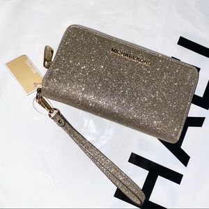 Gold Michael kors wallet